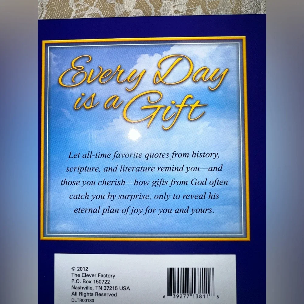 Inspirational Thoughts Book with Beach Cover